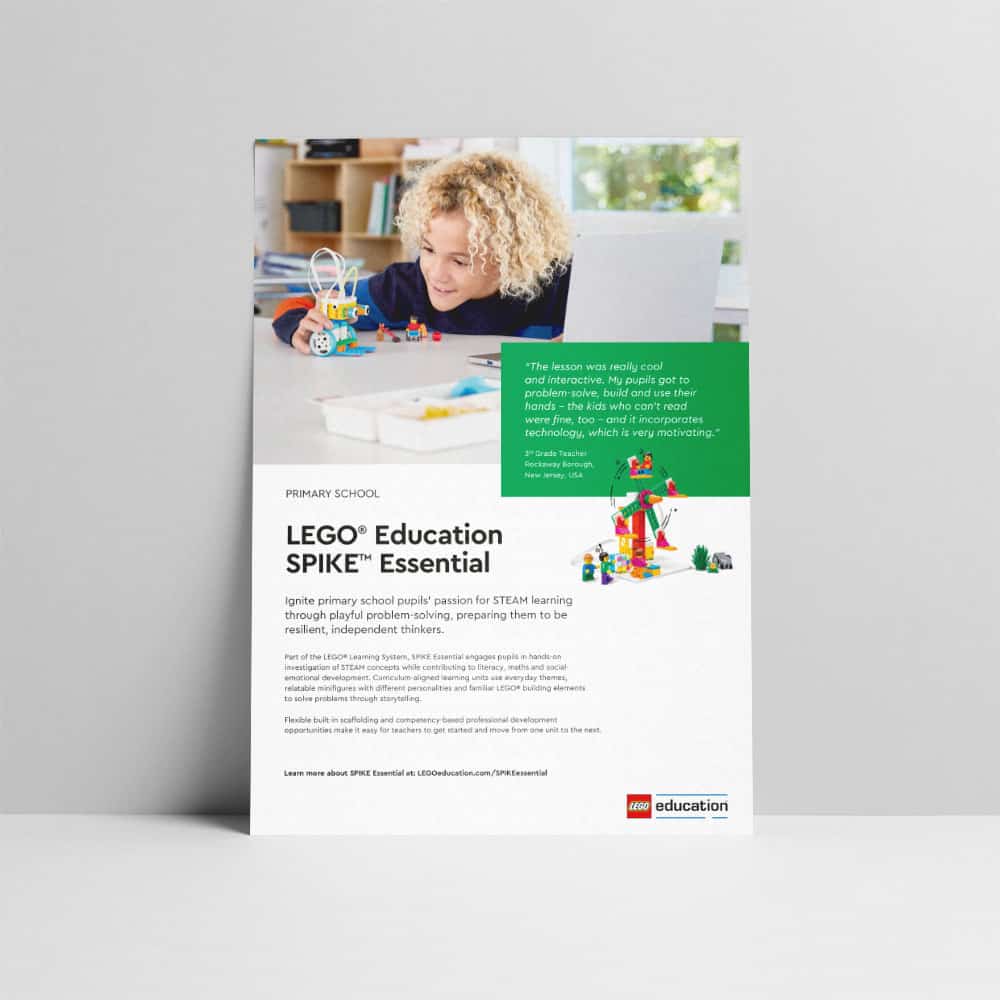 LEGO Education SPIKE Essential Fact Sheet