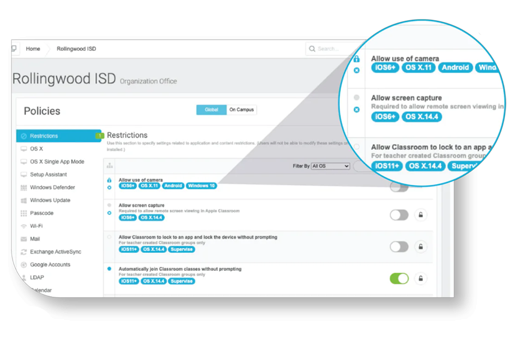 Lightspeed MDM: Simplified mobile device management for distributing apps and enforcing security across a school's device fleet