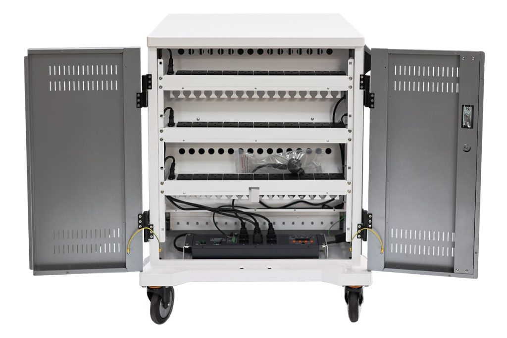 Parotec Desktop Charging Station: Space-saving, multi-device charging and storage for tablets and Chromebooks