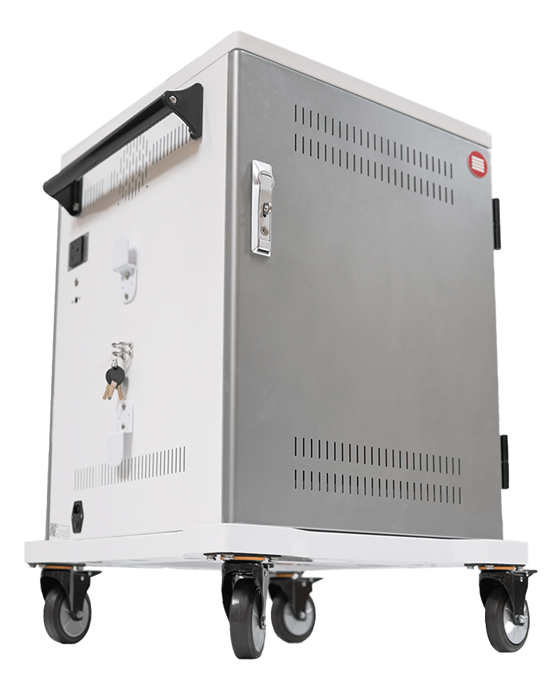 Parotec Charging Station: Secure, multi-device storage and charging cabinet for school Chromebooks and tablets