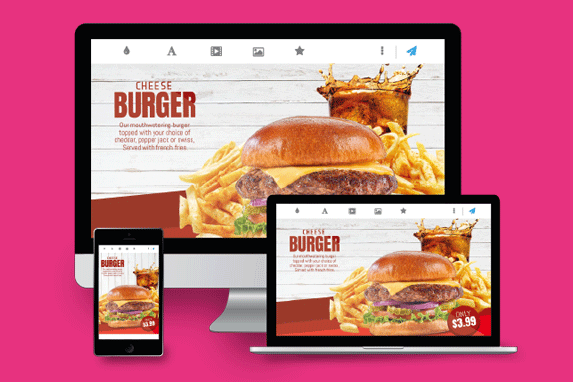 Sodaclick digital signage interface