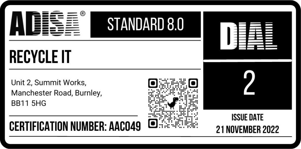 RecycleIT: ADISA Standard 8.0 Certified. Providing ICO-approved, GDPR-compliant data sanitisation for schools and trusts